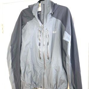 Rab Men’s Outdoor Gray Jacket – Waterproof, Windproof Polartec NeoShell Size XL